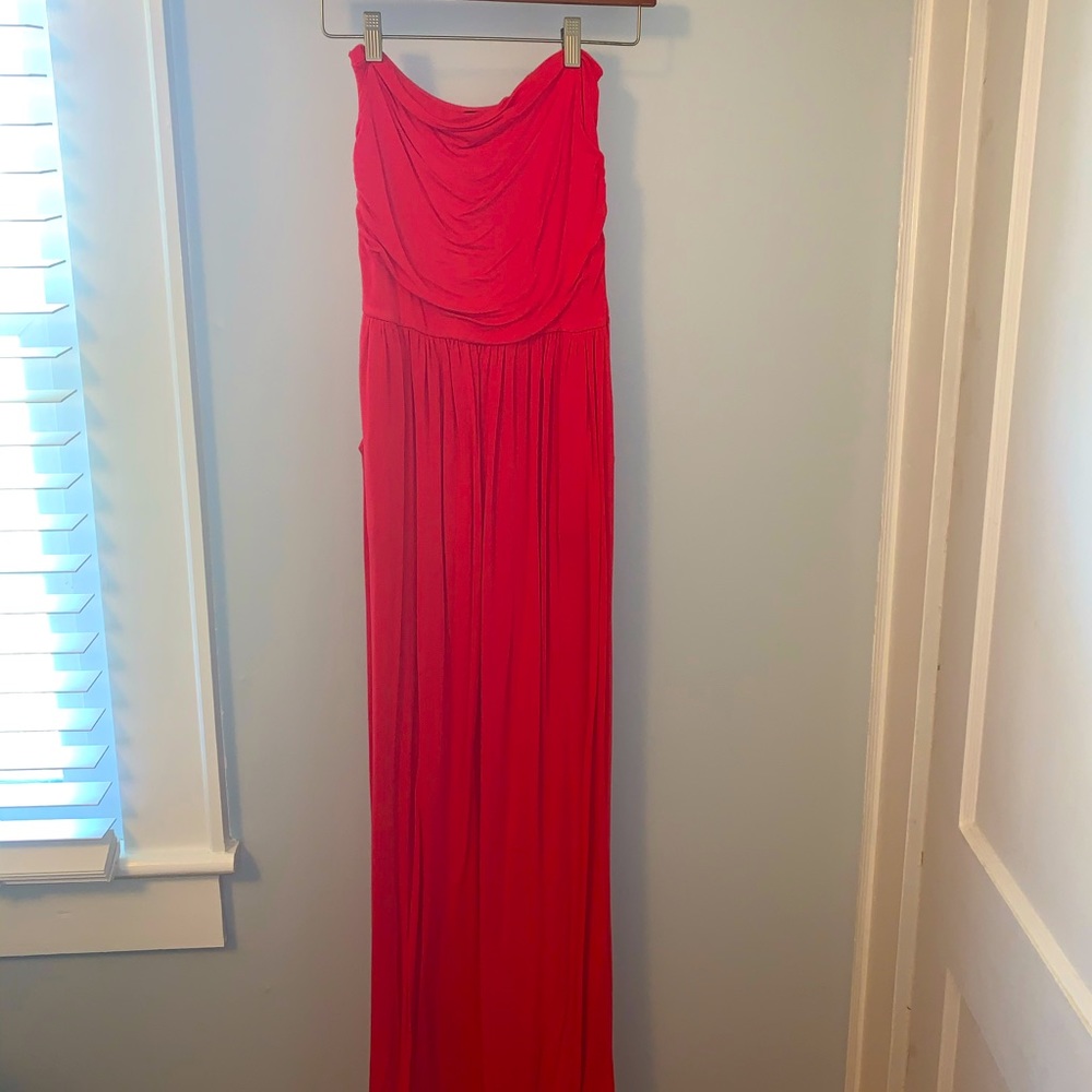 Strapless maxi dress